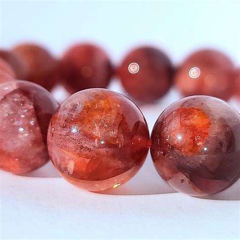 錦鯉膠花五行|紅膠花水晶｜錦鯉水晶｜火晶｜Red Hematoid Quartz 